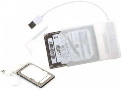 Storex E24 2.5" USB3.0 Disk Kutusu + Çıkarılabilir Başlıklı Şeffaf Saklama Kutusu (DK-AC-DSE24U3)