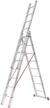 ENDÜSTRİ 3 * 2 Metre A Tipi Sürgülü Alüminyum Merdiven