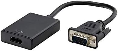 PX-1250 VGA to HDMI Full HD Görüntü Çevirici Aparat, Analog Erkek to Hdmi Dişi Aktif Dönüştürücü, PC Laptop Notebook VGA Çıkışından HDMI TV Monitör Projeksiyon Bağlantı Adaptörü