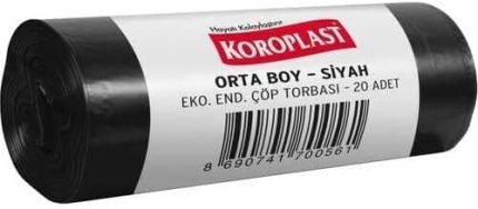 Ekonomik Endüstriyel Orta Siyah Çöp Torbası 55x60