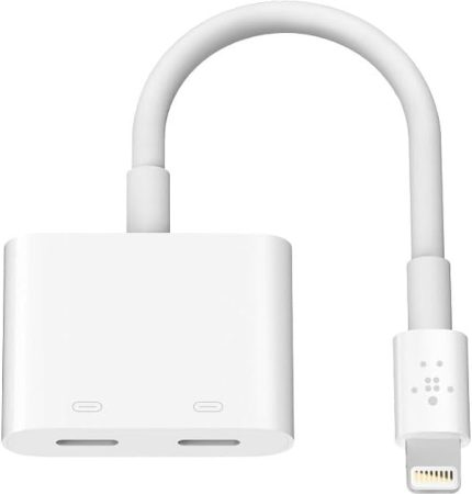 Lightning Audio + Charge Rockstar Adaptör (iPhone Lightning Audio Adaptör/ iPhone 15/15 plus, 15 Pro/15Pro Max, iPhone 14/14 plus, 14 Pro/14Pro Max, iPhone 13/13 mini, 13 Pro/13Pro Max, 12, 11, XS, XR, X, ve daha fazlası için iPhone Şarj Adaptörü)
