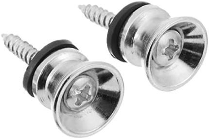 Joes RJSTR01 Gitar Askı Pimi Chrome Krom Guitar Strap Button 2'li Set Askı Demiri