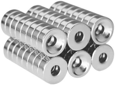 Adet 15x5 mm (10x5,5mm) Havşalı Delikli Neodyum Mıknatıs Metrik 10/5,5