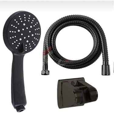 5 Fonksiyonlu Yüksek Basınçlı Duş Başlığı Mafsalı 150 Cm Hortum siyah veya beyaz (siyah)
