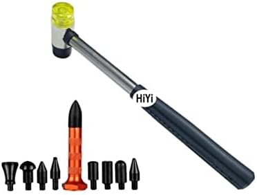 DIY Boyasız Çukur Onarım Kiti, 9 Başlıklı Metal Musluk Kalemi Boyasız Çukur Düzeltme Araçları Oto Gövde Göçük Sökme Kiti, Araba Gövdesi, Buzdolabı, Çamaşır Makinesi vb. için