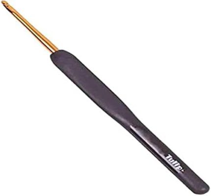 T15-400e Mind Yumuşak Saplı Yün Tığ, Kahverengi, 2.5 mm x 14 cm