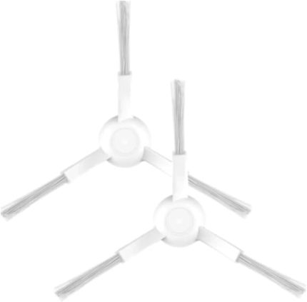 Vacuum Mop Pro ile Uyumlu 2li Beyaz Yan Fırça, Xiaomi Vacuum Mop Stytj02ym Viomi V2 Viomi V2 Pro Viomi V3 Viomi Se ile Uyumlu 2 adet Beyaz Yan Fırça