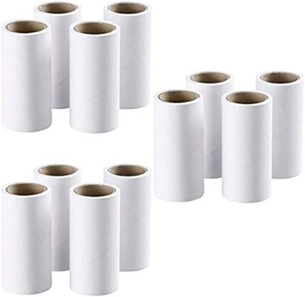 Lint Remover Yedek Rulolar, 12 Parça, Kağıt, Manuel Kullanım