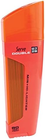 Double 0.7 mm Min + Fosforlu Kalem KIRMIZI