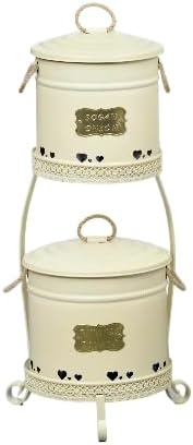 Home 2 Katlı Büyük Boy Patates Soğan Kovası-Krem