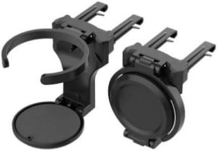 İçi Ayarlanabilir Bardak Tutucu, Katlanabilir, Tak Çıkar, Çok Amaçlı İçecek Tutucu, Siyah