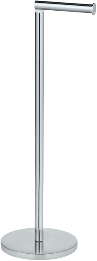 2'si 1 Arada Serbest Duran Tuvalet Rulosu Tutucu Paslanmaz Çelik Parlak