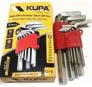 Çelik Alyan Anahtar Seti Kısa 120 Mm. - 9 Parça Alyen