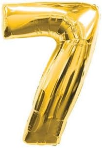 Marifetlerim - 7 Rakamı Altın Folyo Balon 40 inch 90 cm