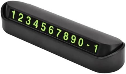 Fosforlu Acılır Kapanabilir Numaratör Ön Torpido Üstü Telefon Numarası Göstergesi Araba Numaratör Aç Kapa