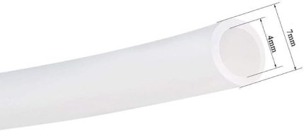 Silikon Hortum gida sinifi peristaltik laboratuar tipi 100% saf silikon 2x4, 2x5, 3x6, 4x6, 4x7, 5x8, 7x10 (1m, 4mm x 7mm)