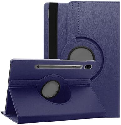 Galaxy Tab S6 T860 Tablet Kılıf 360 Dönebilen Standlı Kılıf Lacivert