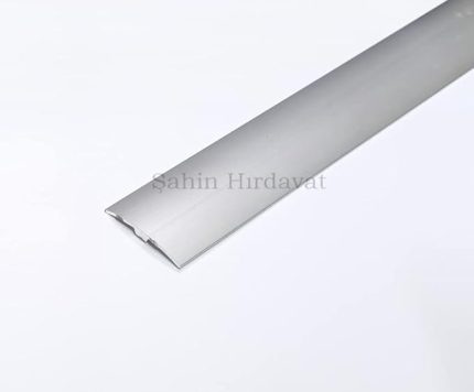 Eşik Profili Parke Zemin Geçiş Profili Kapı Eşikliği Gri 3 cm Genişlik 110 cm Uzunluk