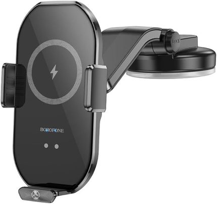 BH206 Araç Telefon Tutucu ve Kablosuz Şarj Cihazı | Qi Uyumlu | Hızlı Şarj 15W | Otomatik Açma-Kapama | Teleskopik Montaj ve Esnek Görüş Açısı BH206