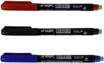 Cd Asetat Kalemi M Uç 1.5 mm Siyah Kırmızı Mavi