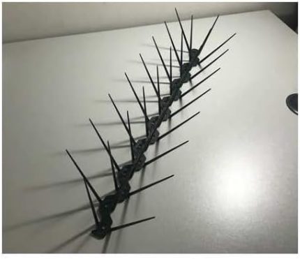 Adet Sıkışık Dikenli Kuş Koruma Bariyeri - Kuşları Kovmak Için Etkili Çözüm 50 Cm/Güvercin Kovucu (siyah)