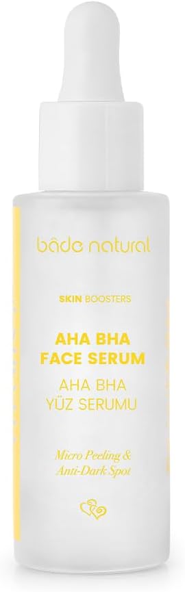 Natural Aha Bha Ton Eşitleyici Canlandırıcı, Peeling Etkili Yüz Serumu 30 ml