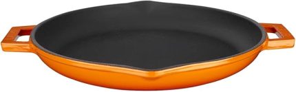 Metal Döküm Yuvarlak Kızartma Tavası, Metal Kulplu, 30cm