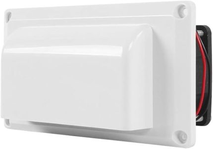 Kargo Römork Havalandırması, Van Roof Went Side Hava Fan Egzoz Fanı Karavan Karavan Römork Rv 12V Karavan Römork Tekne Deniz Yat Aspiratörü için (6W Beyaz)