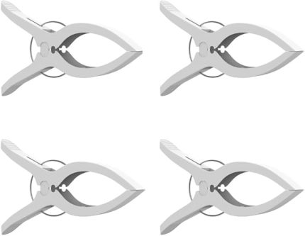 Home 4 Adet Büyük Boy Şezlong ve Havlu Mandalı – Geniş Ağızlı Plaj Mandalı, Rüzgara Dayanıklı Kalın Havlu ve Şezlong Tutucu, Güçlü Tutuşlu Dış Mekan Mandal Seti