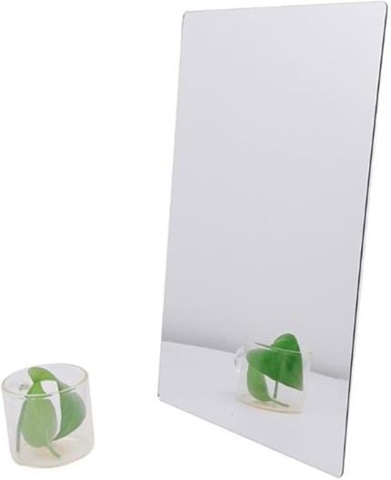 Yapışkanlı Gümüş Pleksi Ayna Pleksi Gümüş Ayna Pleksi 10 x 30cm