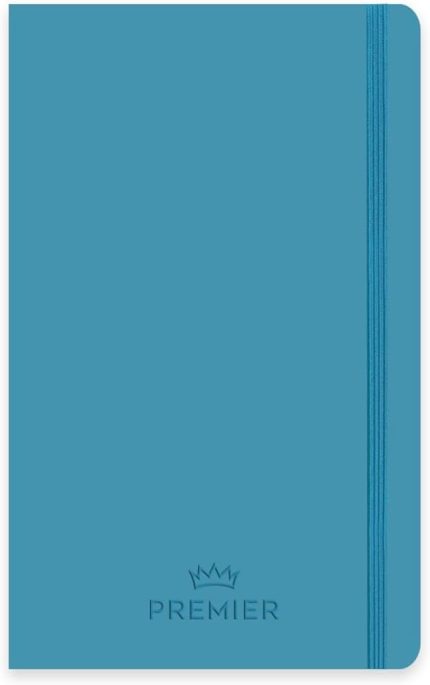 Color 9x14 80 Yaprak Çizgili Ciltli Premier Defter - Mavi