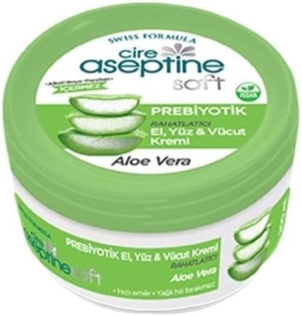 ASEPTİNE Soft Prebiyotik Aloe Vera El, Yüz ve Vücut Kremi 300 ml