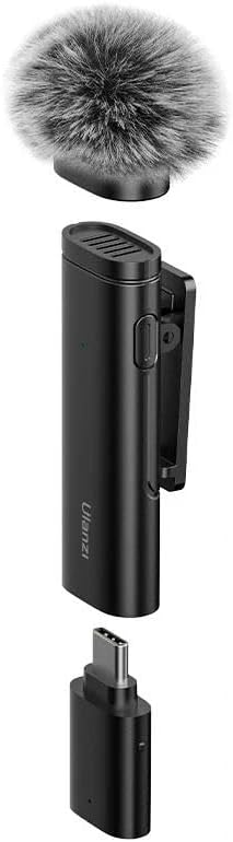 WM-10 Akıllı Telefon veya Tabletler için Kablosuz Klipsli Mikrofon (Type-C)