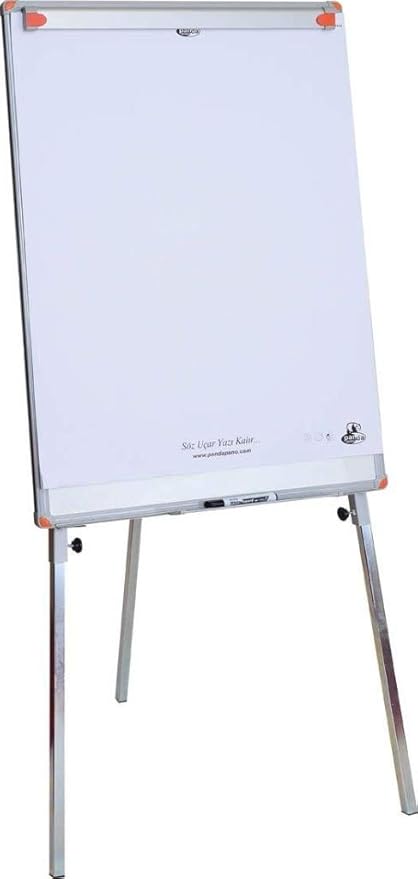 PAN 234 Teleskopik Ayaklı Flip Chart Sistemli Yazı Tahtası, Beyaz