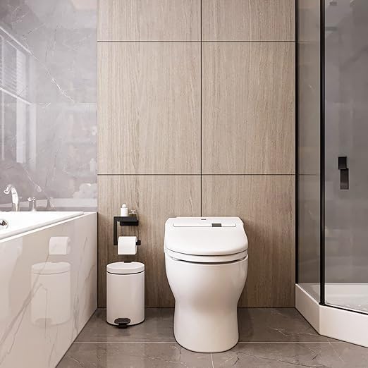 Tuvalet Kağıtlığı, Banyo Tuvalet Kağıtlık, Wc Tuvalet Kağıdı Tutucu, Banyo Tuvalet Kağıdı Askısı, Tuvalet Kağıdı Aparatı, Metal Tuvalet Kağıdı Standı (Metal, Siyah) - Görsel 2