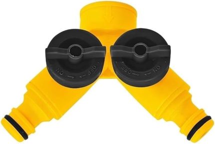 2 Çıkışlı Musluk Bağlantı Adaptörü, Dış Mekan Koşullarına Dayanıklı, Aynı Anda İki Hortumu Bağlama, Bahçe sulama, Çim ve bitki bakımı, Araç yıkama, Dış mekan temizlik işleri