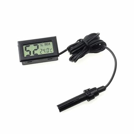 Nem Sıcaklık Ölçer Ekran Dijital Termometre Kuluçka Sera Depo Ev Oda Ofis Medikal Panel Montaj Kutu