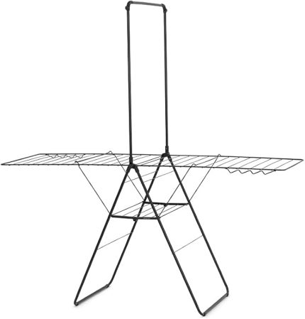 Mat Siyah Ekstra Askılıklı Çamaşır Kurutma Askısı-25 Metre