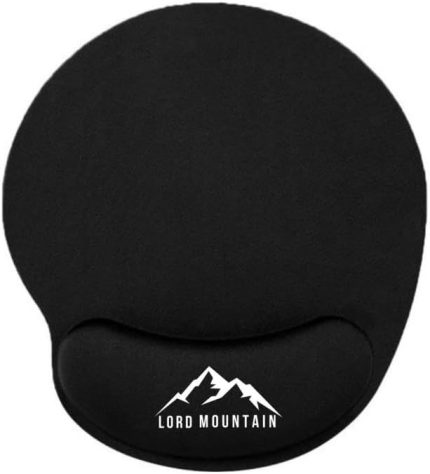 Mountain Siyah Bilek Destekli Ergonomik Jel Kaymaz Taban Rahat,Konforlu,Mouse Pad