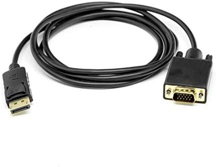 1.8m Display Port to VGA Kablo (DK-CB-DPXVGAL180), Siyah