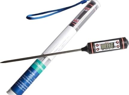 Siyah Renk Dijital Gıda Yemek Termometresi Yemek Isı Ölçer