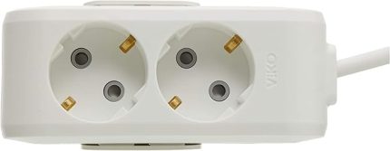 Multi-Let İkili Priz Topraklı Kablolu Çocuk Korumalı 1 Mt