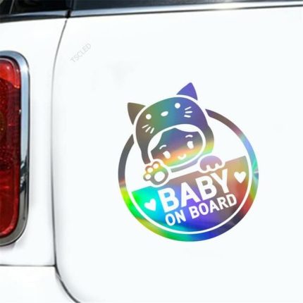 Arabada Bebek Var Sticker Oto Yapıştırma 1