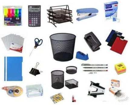 22 PARÇA OFİS KIRTASİYE SETİ EVRAK RAFI - KALEMLİK SETİ - POŞET DOSYA - TELLİ DOSYA - ZIMBA - DELGEÇ