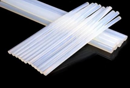 ELEKTRONİK 10 adet mum sıcak silikon, 7mm - 30cm İnce Şeffaf Silikon