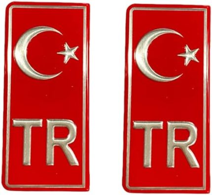 Tr plaka sticker (2 adet) / YACIY01
