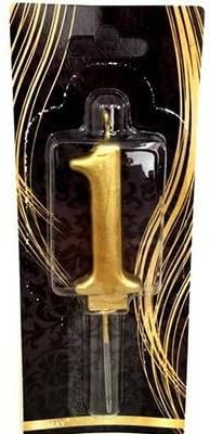 Marifetlerim - 1 Yaş Altın Pasta Mumu