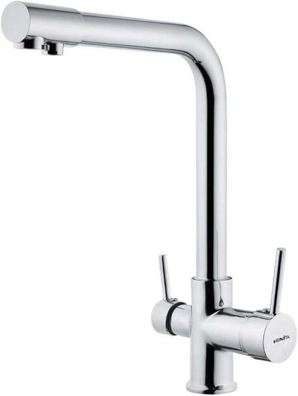 Sıcak Soğuk Ve Arıtma Su Girişli Eviye 3 Yollu Arıtmalı Mutfak Bataryası