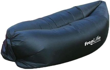 Pratik Şişme Şezlong-SİYAH