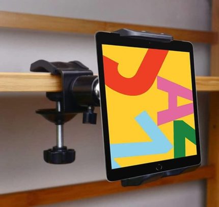 Masa, Raf Tablet ve telefon Tutucu Sıkıştırmalı Ayarlanabilir Sehpa Sıra Raf Mobilya Kenarına Profesyonel Tutucu Kıskaçlı Stand Kolay Kurulum 4-13 inç Arası Cihazlar İçin Uygun B3